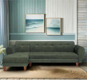 Seventh Heaven Milan 6 Seater Sofa, Extra Spacious, Chenille Molfino Fabric: 1 Year Warranty Fabric 6 Seater  Sofa