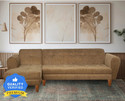 Seventh Heaven Milan 6 Seater Sofa, Extra Spacious, Chenille Molfino Fabric: 1 Year Warranty Fabric 6 Seater  Sofa (Finish Color - Beige, DIY(Do-It-Yourself))