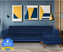 Seventh Heaven Milan 6 Seater Sofa, Extra Spacious, Chenille Molfino Fabric: 1 Year Warranty Fabric 6 Seater  Sofa