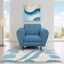 Seventh Heaven Milan Icon 1 Seater Sofa, Extra Spacious, Plush Suede Fabric 1 Seater  Sofa
