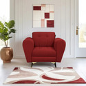 Seventh Heaven Milan Icon 1 Seater Sofa, Extra Spacious, Plush Suede Fabric 1 Seater  Sofa