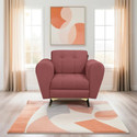 Seventh Heaven Milan Icon 1 Seater Sofa, Extra Spacious, Plush Suede Fabric 1 Seater  Sofa