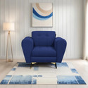 Seventh Heaven Milan Icon 1 Seater Sofa, Extra Spacious, Plush Suede Fabric 1 Seater  Sofa