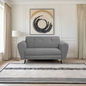 Seventh Heaven Milan Icon 2 Seater Sofa, Extra Spacious, Plush Suede Fabric 2 Seater  Sofa