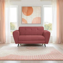 Seventh Heaven Milan Icon 2 Seater Sofa, Extra Spacious, Plush Suede Fabric 2 Seater  Sofa
