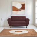 Seventh Heaven Milan Icon 2 Seater Sofa, Extra Spacious, Plush Suede Fabric 2 Seater  Sofa