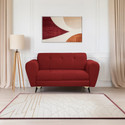 Seventh Heaven Milan Icon 2 Seater Sofa, Extra Spacious, Plush Suede Fabric 2 Seater  Sofa