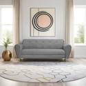 Seventh Heaven Milan Icon 3 Seater Sofa, Extra Spacious, Plush Suede Fabric 3 Seater  Sofa