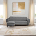 Seventh Heaven Milan Icon 4 Seater Sofa, Extra Spacious, Plush Suede Fabric 4 Seater  Sofa