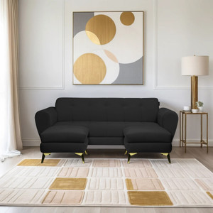 seventh heaven milan icon 5 seater sofa  plush suede fabric fabric 5 seater  sofa