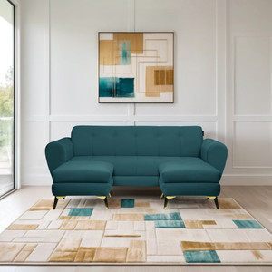 seventh heaven milan icon 5 seater sofa  plush suede fabric fabric 5 seater  sofa