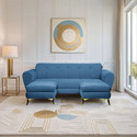 Seventh Heaven Milan Icon 5 Seater Sofa , Plush Suede Fabric: Fabric 5 Seater  Sofa