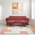 Seventh Heaven Milan Icon 5 Seater Sofa , Plush Suede Fabric: Fabric 5 Seater  Sofa