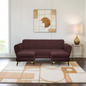 Seventh Heaven Milan Icon 5 Seater Sofa , Plush Suede Fabric: Fabric 5 Seater  Sofa