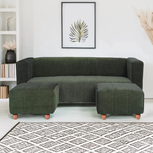 seventh heaven tokyo with ottoman chenille molfino fabric fabric 5 seater  sofa