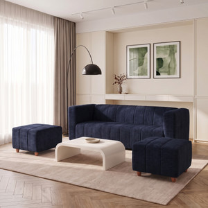 seventh heaven tokyo with 2 ottoman chenille molfino fabric 5 seater  sofa