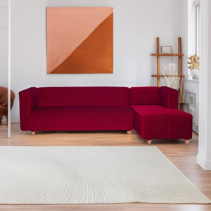 seventh heaven tokyo 6 seater sofa extra spacious chenille molfino fabric 1 year warranty fabric 6 seater  sofa