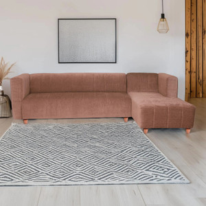 seventh heaven tokyo extra spacious chenille molfino fabric 6 seater  sofa