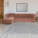 Seventh Heaven Tokyo, Extra Spacious, Chenille Molfino Fabric 6 Seater  Sofa
