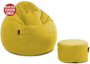 seventh heaven xxxl tear drop bean bag cover  without beans yellow