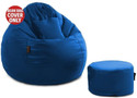 Seventh Heaven XXXL Tear Drop Bean Bag Cover  (Without Beans)