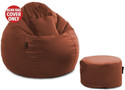 Seventh Heaven XXXL Tear Drop Bean Bag Cover  (Without Beans)