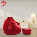 Seventh Heaven XXXL Tear Drop Bean Bag Cover  (Without Beans)