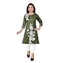 Sevgi Girl39s Floral Print Rayon Kurti