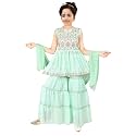 Sevgi Girl39s Georgette Embroidered Short Kurti and