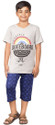 Sevnix Girls Printed Cotton Kids Nightwear (Grey Pack of 1)