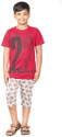 Sevnix Girls Printed Cotton Kids Nightwear (Red Pack of 1)