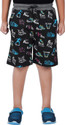 Sevnix Short For Boys Casual Printed Pure Cotton (Black, Pack of 1)