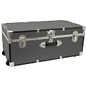 Seward Explorer Trunk with Wheels & Lock, Gray, 30-Inch