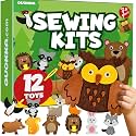 Sewing Kit for Kids Ages 4-8 - 12 Beginner DIY Kids Sewing Crafts Ages 4-7