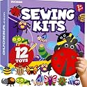 Sewing Kit for Kids Ages 4-8 - 12 Beginner DIY Kids Sewing Crafts Ages 5-8