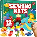 Sewing Kit for Kids Ages 8-12 - 12 Beginner DIY Kids Sewing Crafts Ages 4-7
