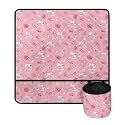 Sewing Machine Carry Case with Pockets Stain Resistant Sewing Machine Carrying Pad To Keep Sewing Accessories for Home Decor - Pink