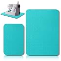 Sewing Machine Mat Pedal, 15" X 20" and 9" X 14", Blue, Black