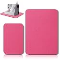 Sewing Machine Mat Pedal, 15" X 20" and 9" X 14", Red Pink
