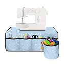Sewing Machine Mat Sewing Machine Pad Organizer with Pockets Sewing Fabric &amp; Parts Organizer for Sewing Supplies - Blue