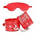 Sex Restraints Handcuffs BDSM Plush Blindfold Sleep Mask Wrist Ankle Cuffs for Couples Bondage Fetish Adjustable