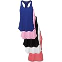 Sexy Basics Women's Everyday Flowy Burnout Slub Racer Back Tanks | Active Workout Tops | Multi Packs &amp; Colors