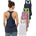 Sexy Basics Women's Everyday Flowy Burnout Slub Racer Back Tanks | Active Workout Tops | Multi Packs &amp; Colors