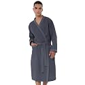 SEYANTE Mens Waffle Kimono Bathrobe