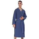 SEYANTE Mens Waffle Kimono Bathrobe