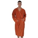 SEYANTE Mens Waffle Kimono Bathrobe