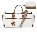 seyfocnia Carry On Garment Bag for Travel, Convertible Travel Garment Bag with Toiletry Bag for Women, 2 in 1 Hanging Suitcase Suit Business Travel Bag 2pcs Set