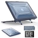 SEYMAC stock Case for MacBook Air 15 inch, Shock-Absorbing Protection with Folding Stand &amp;Mouse Pad Case for MacBook Air 15 inch, Blue