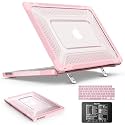 SEYMAC stock Case for MacBook Neo (A18 Pro) 2026 13 inch, Shock-Absorbing Protection with Folding Stand &amp;Mouse Pad Case for MacBook Neo (A18 Pro) 2026 13 inch, Pink