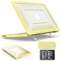 SEYMAC stock Case for MacBook Neo (A18 Pro) 2026 13 inch, Shock-Absorbing Protection with Folding Stand &amp;Mouse Pad Case for MacBook Neo (A18 Pro) 2026 13 inch, Yellow